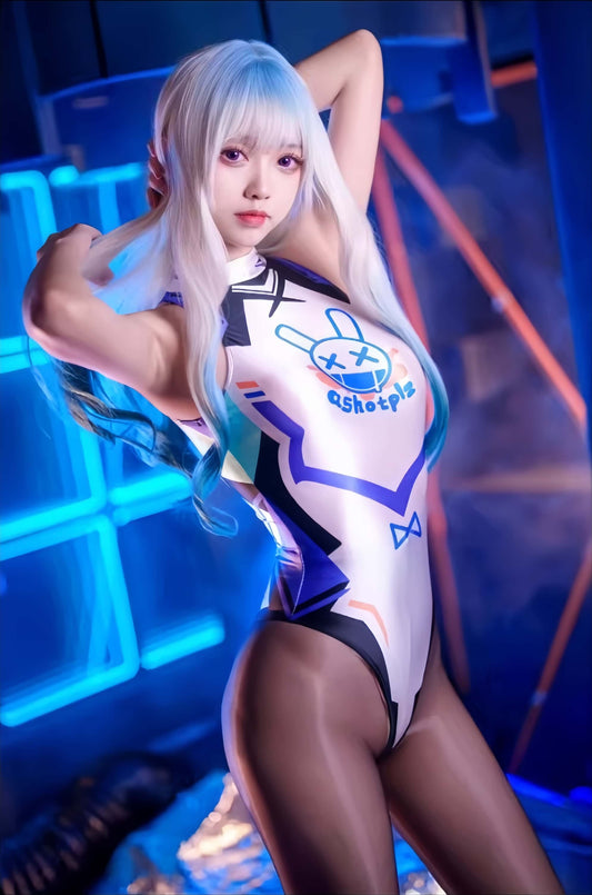 Cyber-Rabbit High-Cut Racing Swimsuit Spandex Bodysuit