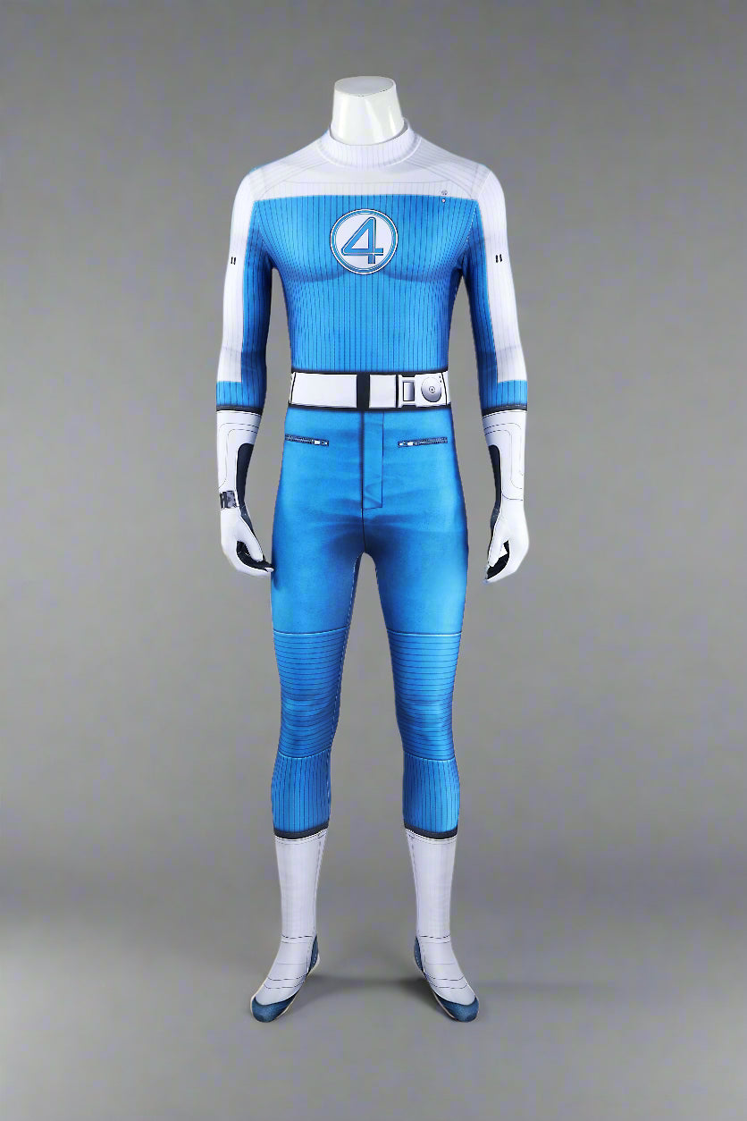 Fantastic 4 First Steps Johnny Storm / Human Torch Cosplay Halloween Costume Full Bodysuit
