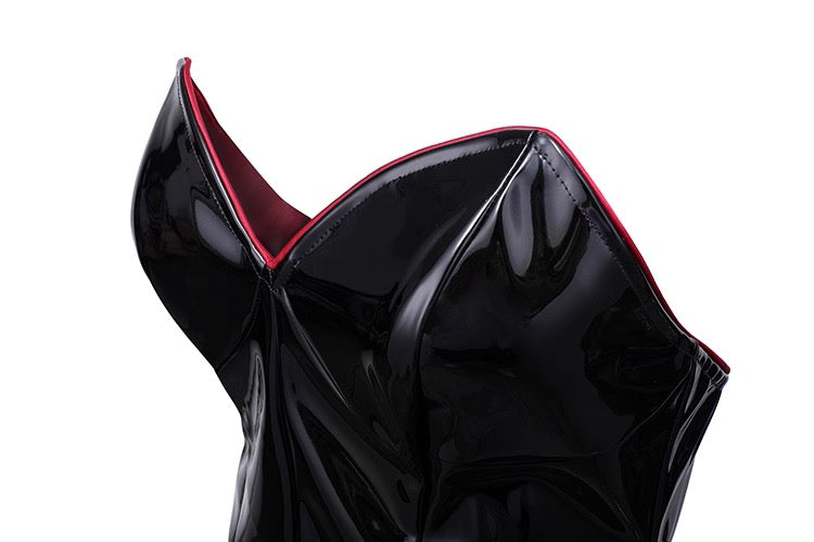 PU Leather Bound Bunny Strapless Bunny Girl Cosplay Costume Sexy Open Crotch Lingerie