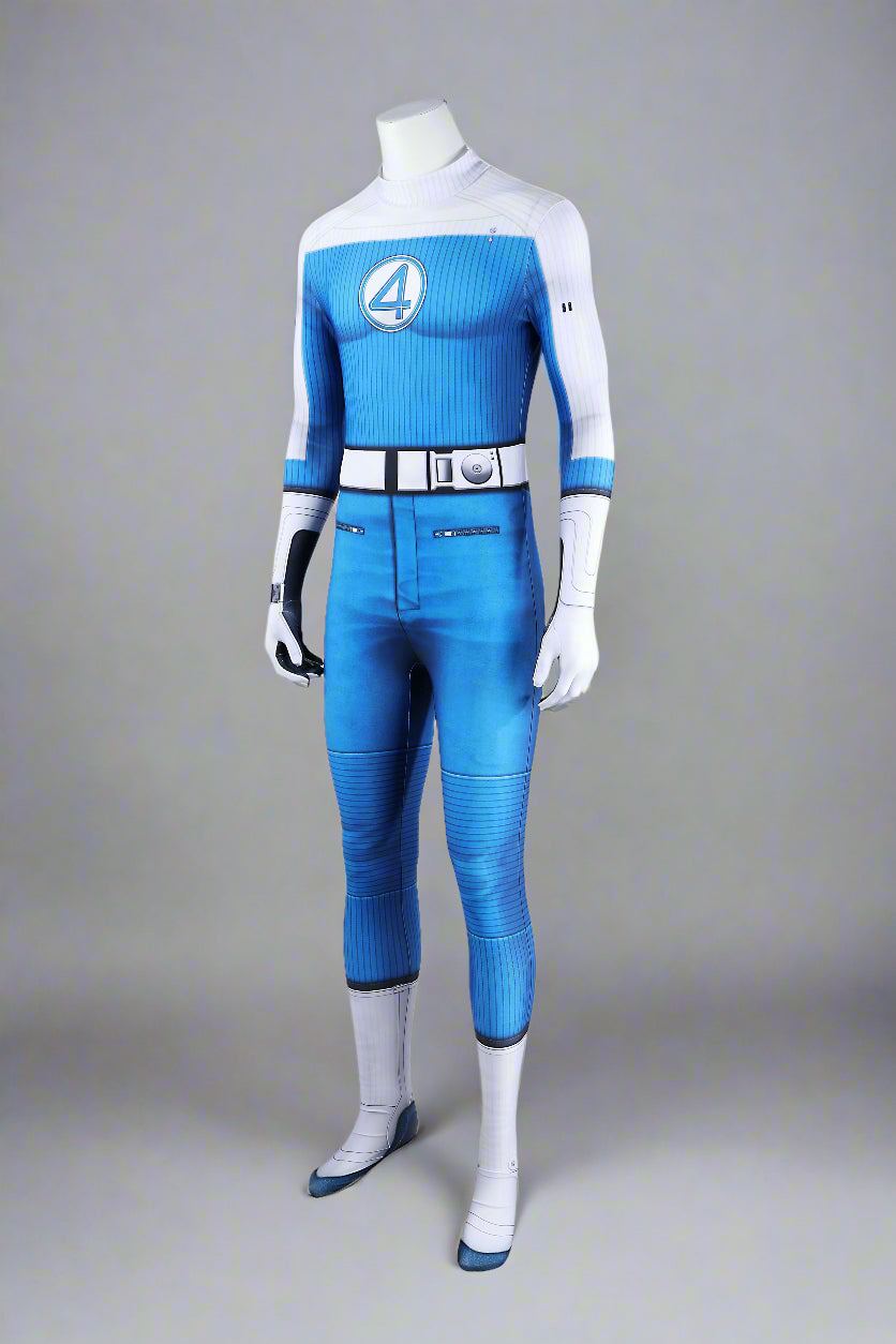 Fantastic 4 First Steps Johnny Storm / Human Torch Cosplay Halloween Costume Full Bodysuit