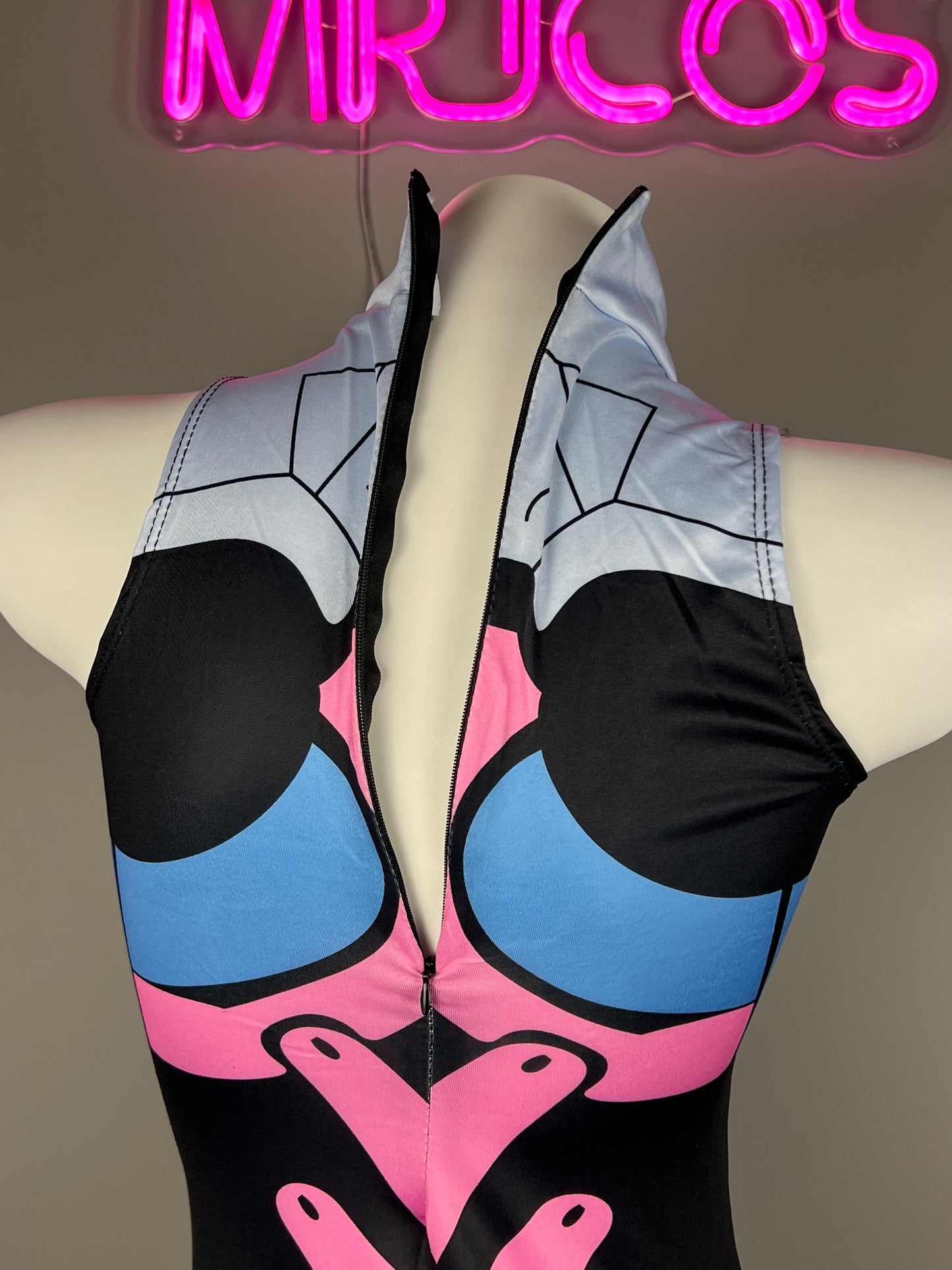 Crotchless Overwatch DVA Cosplay BodySuit Lingerie Costume