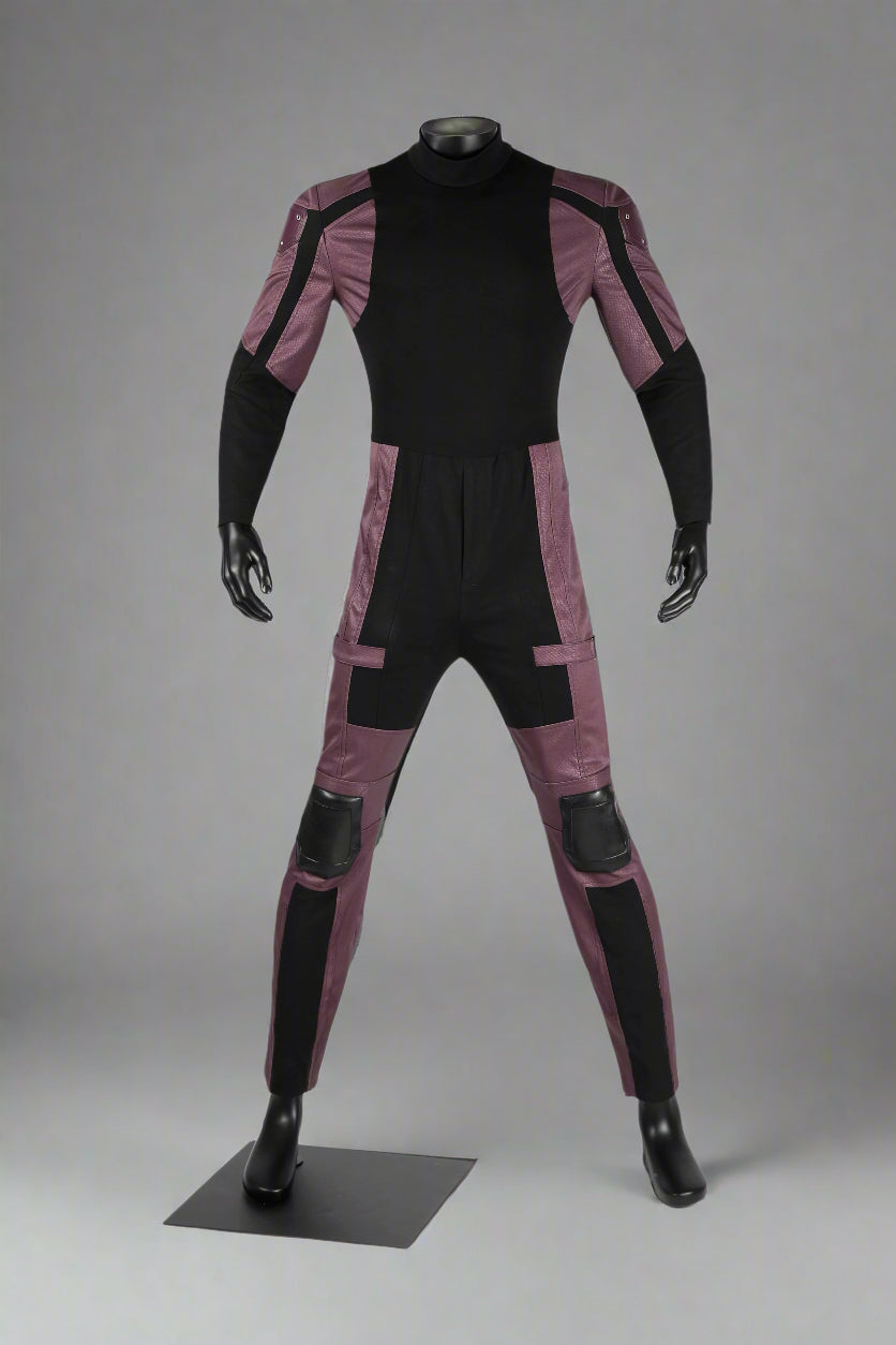 Daredevil Matt Murdock Cosplay Costume Halloween Leather Jumpsuit with Mask
