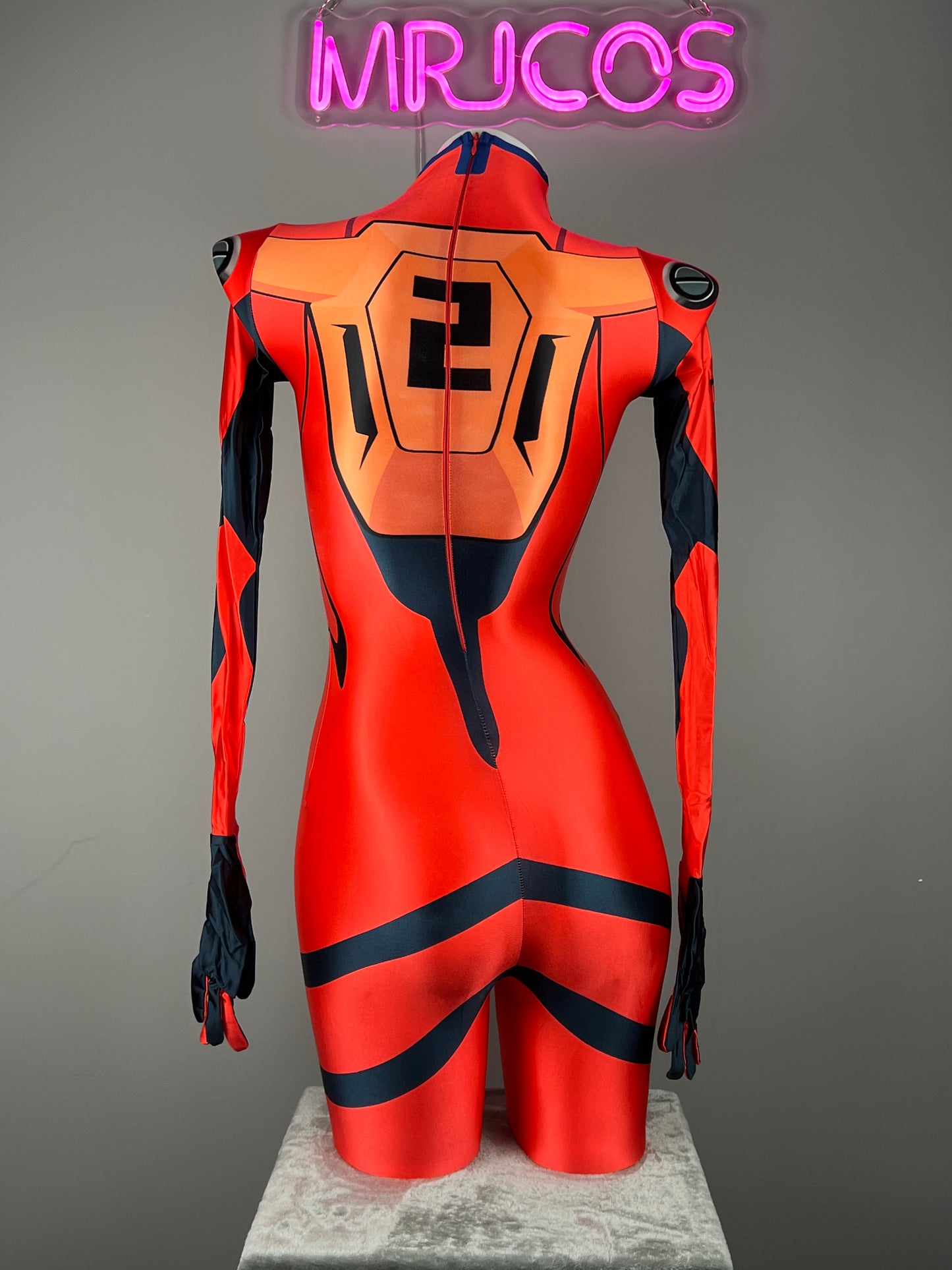 Evangelion EVA Asuka Cosplay Plug Suit Halloween Costume Zentai