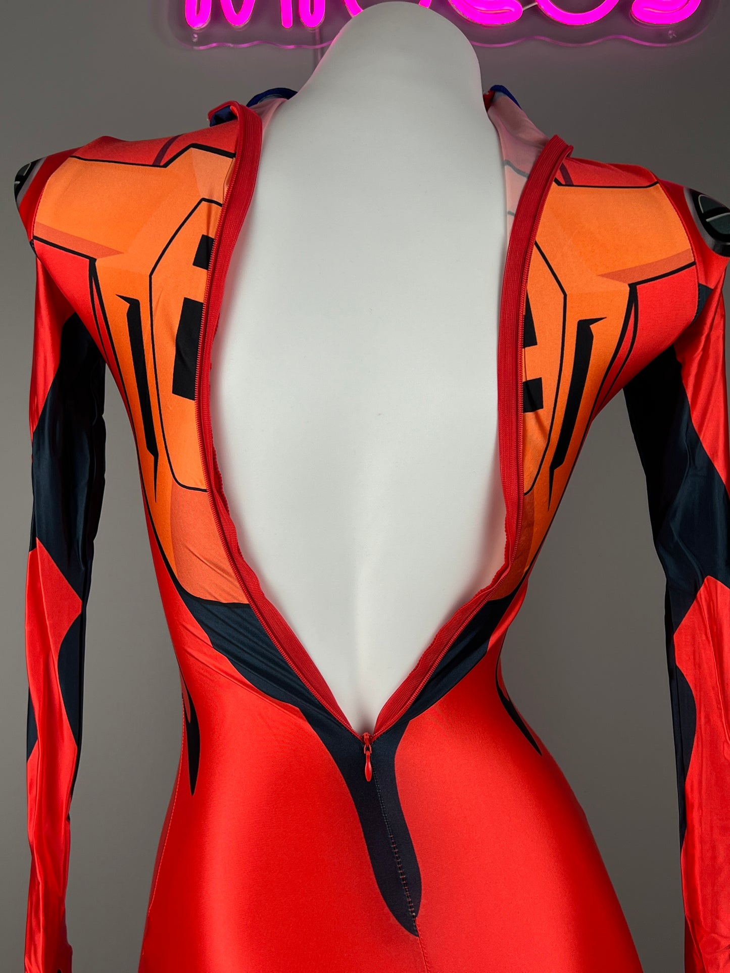 Evangelion EVA Asuka Cosplay Plug Suit Halloween Costume Zentai