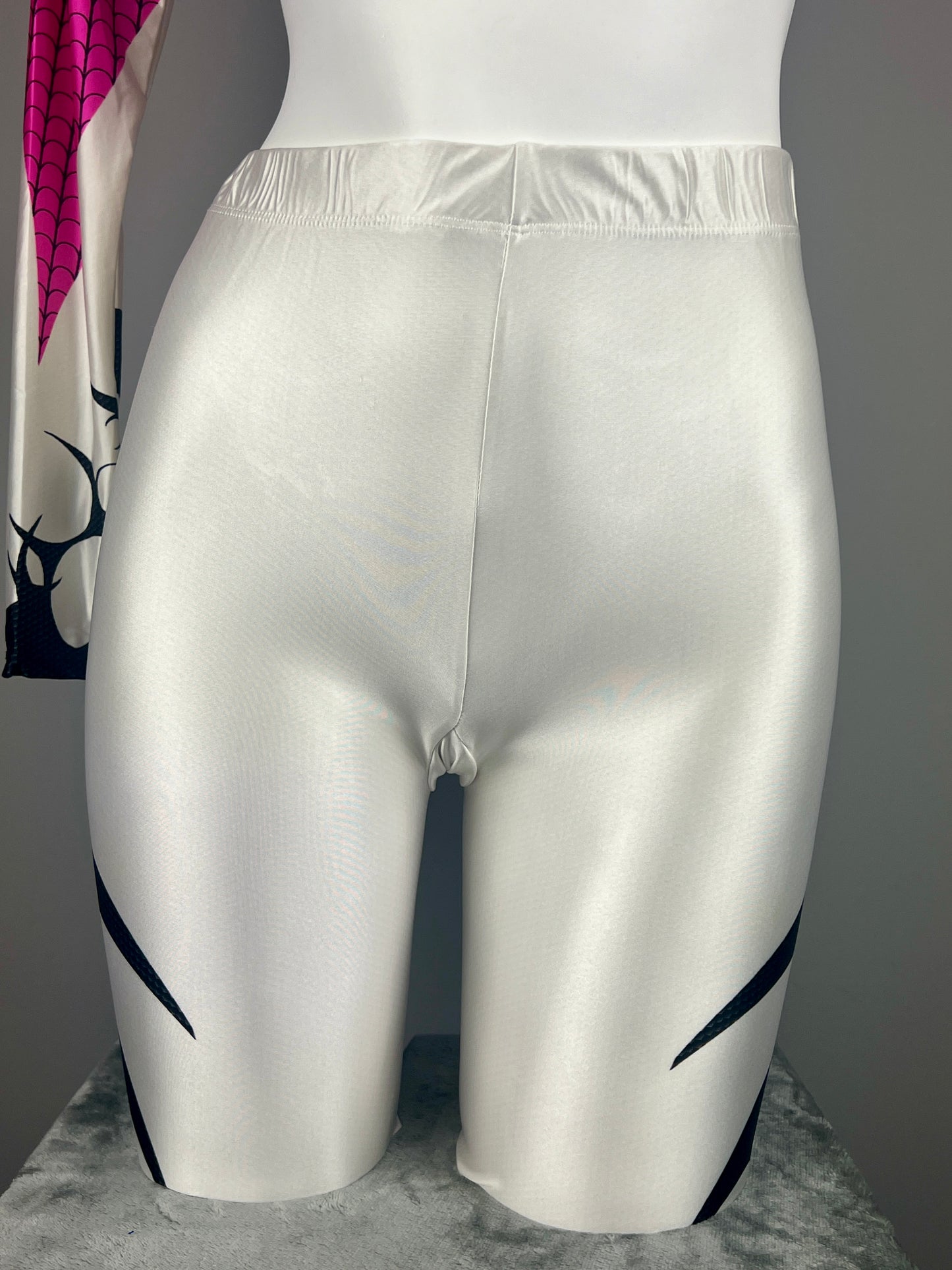 Woman Super Hero Spandex Open Crotch Cosplay Bodysuit Sexy Lingerie