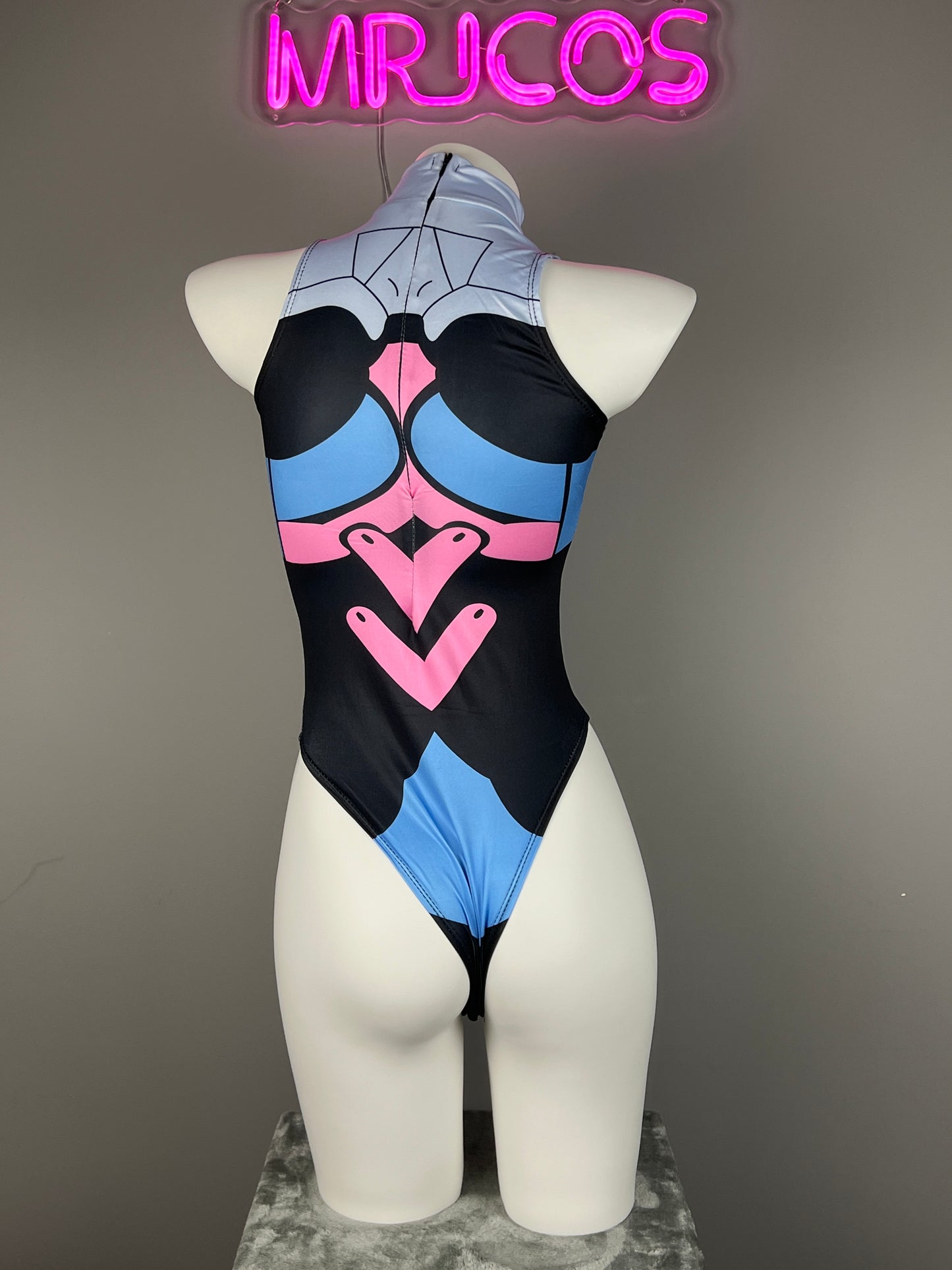 Crotchless Overwatch DVA Cosplay BodySuit Lingerie Costume