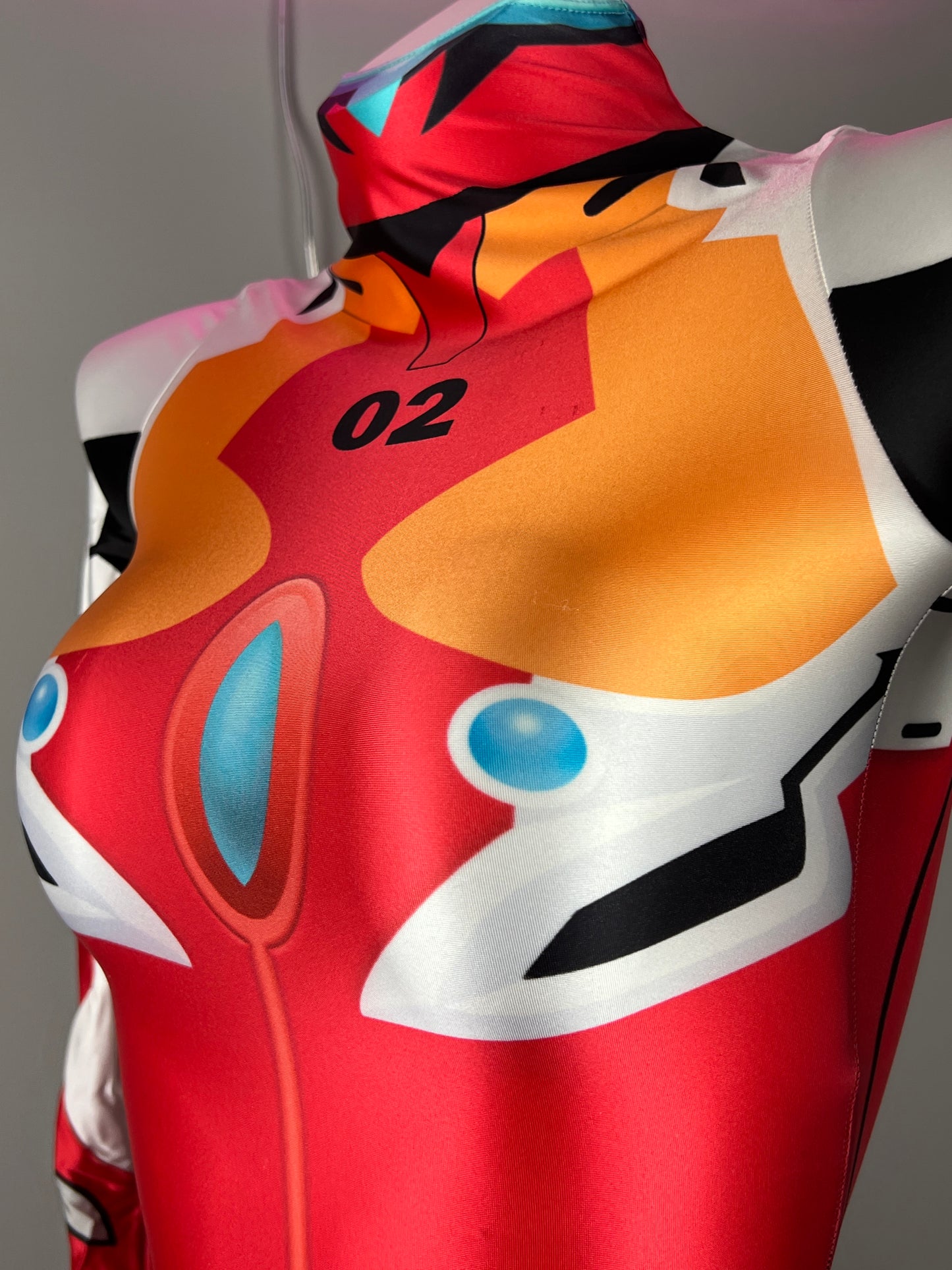 Evangelion EVA Asuka Cosplay Plug Suit Halloween Costume Zentai