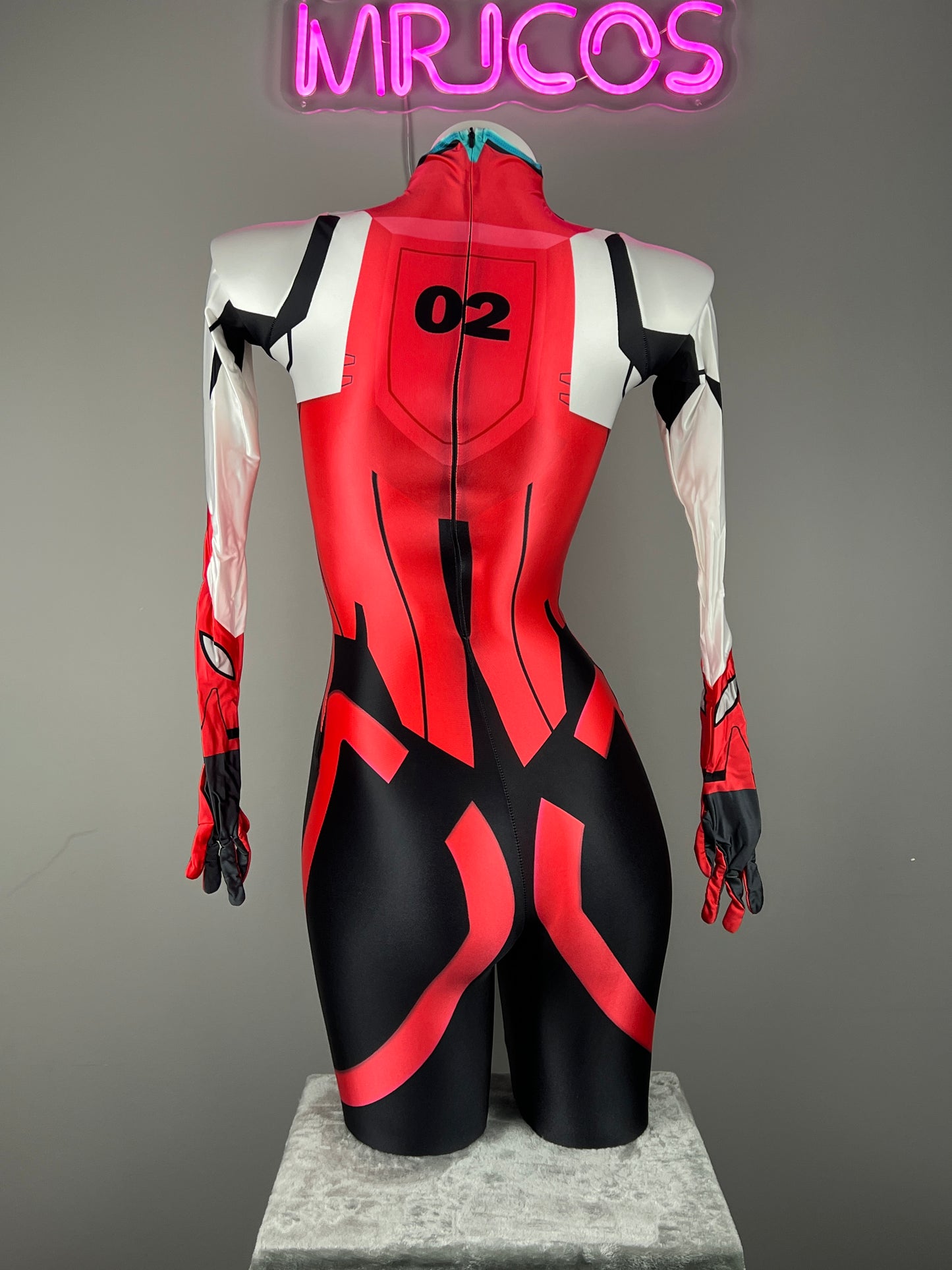 Evangelion EVA Asuka Cosplay Plug Suit Halloween Costume Zentai