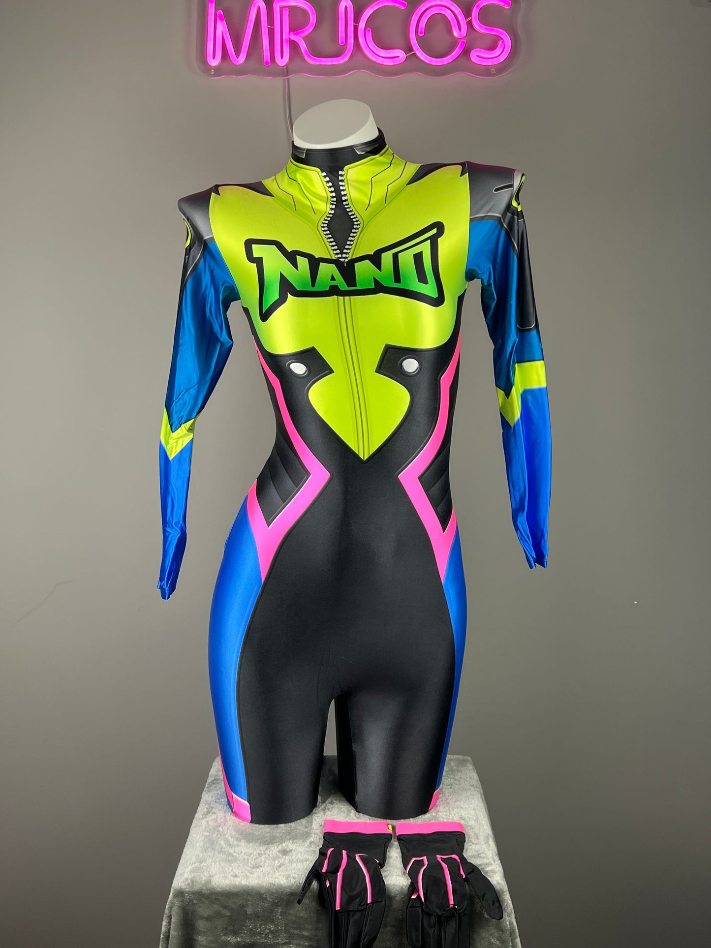 Overwatch D.VA Spandex Cosplay Full BodySuit Halloween Costume