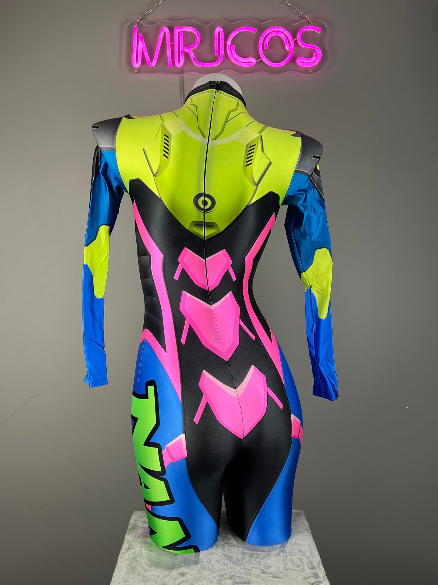 Overwatch D.VA Spandex Cosplay Full BodySuit Halloween Costume
