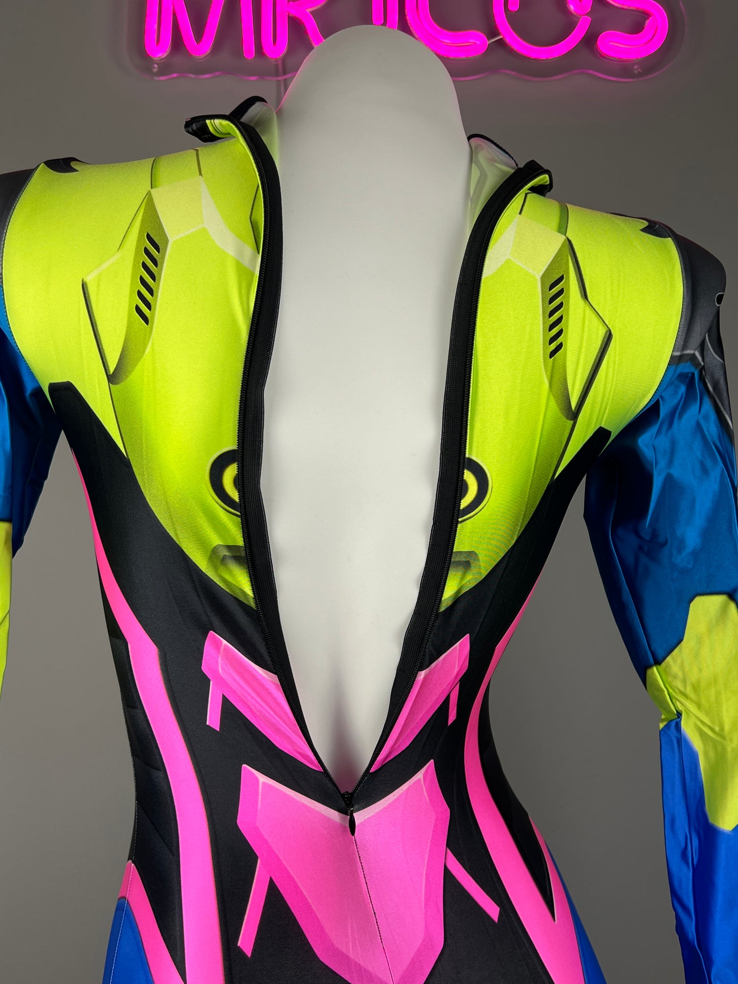 Overwatch D.VA Spandex Cosplay Full BodySuit Halloween Costume