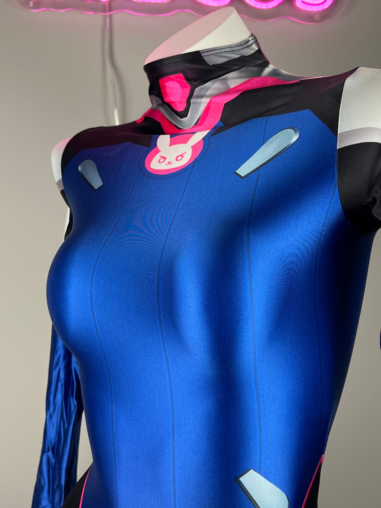Overwatch D.VA Spandex Cosplay Full BodySuit Halloween Costume