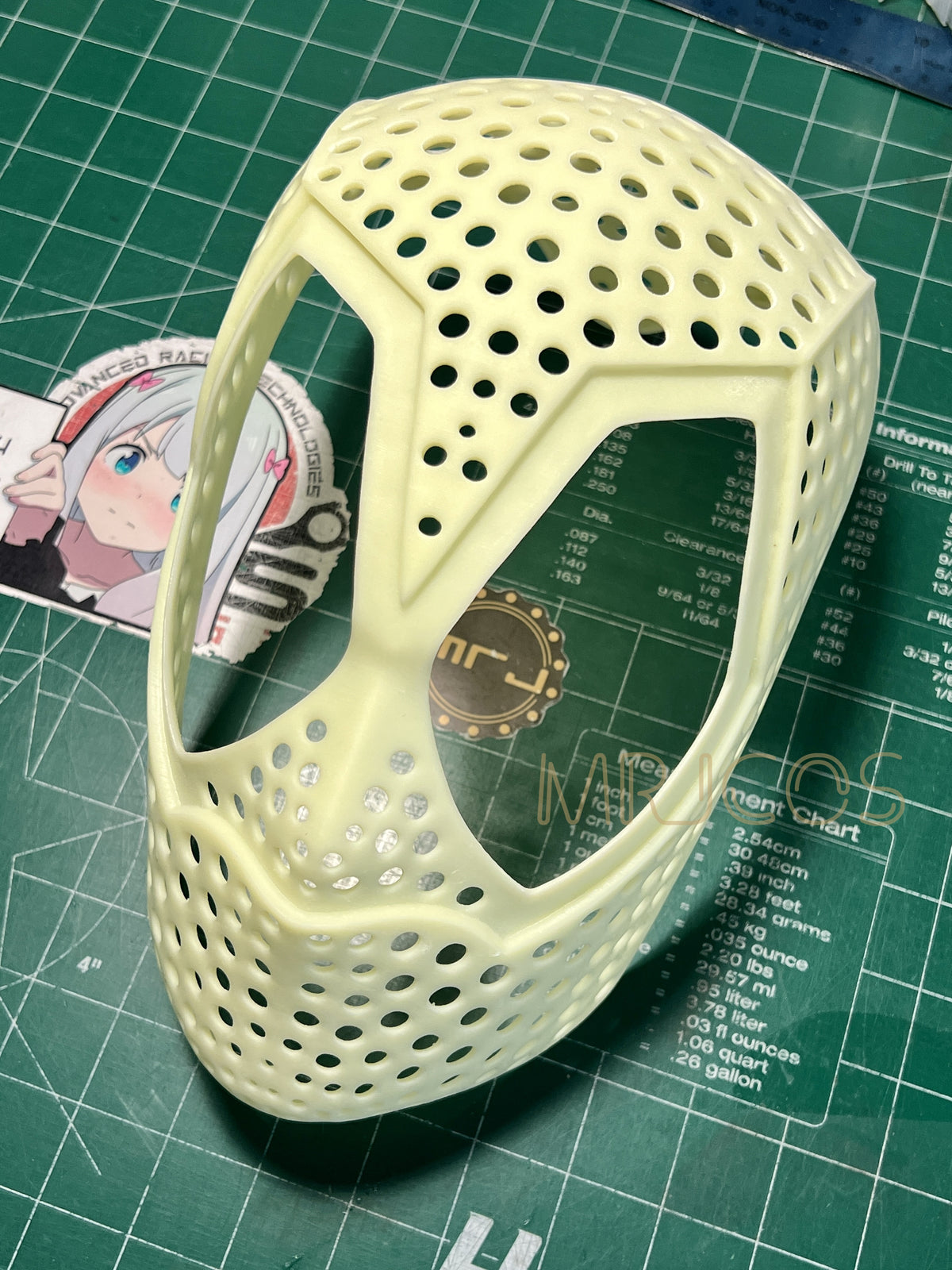 Handmade Female Deadpool Cosplay Mask with Built-in Faceshell