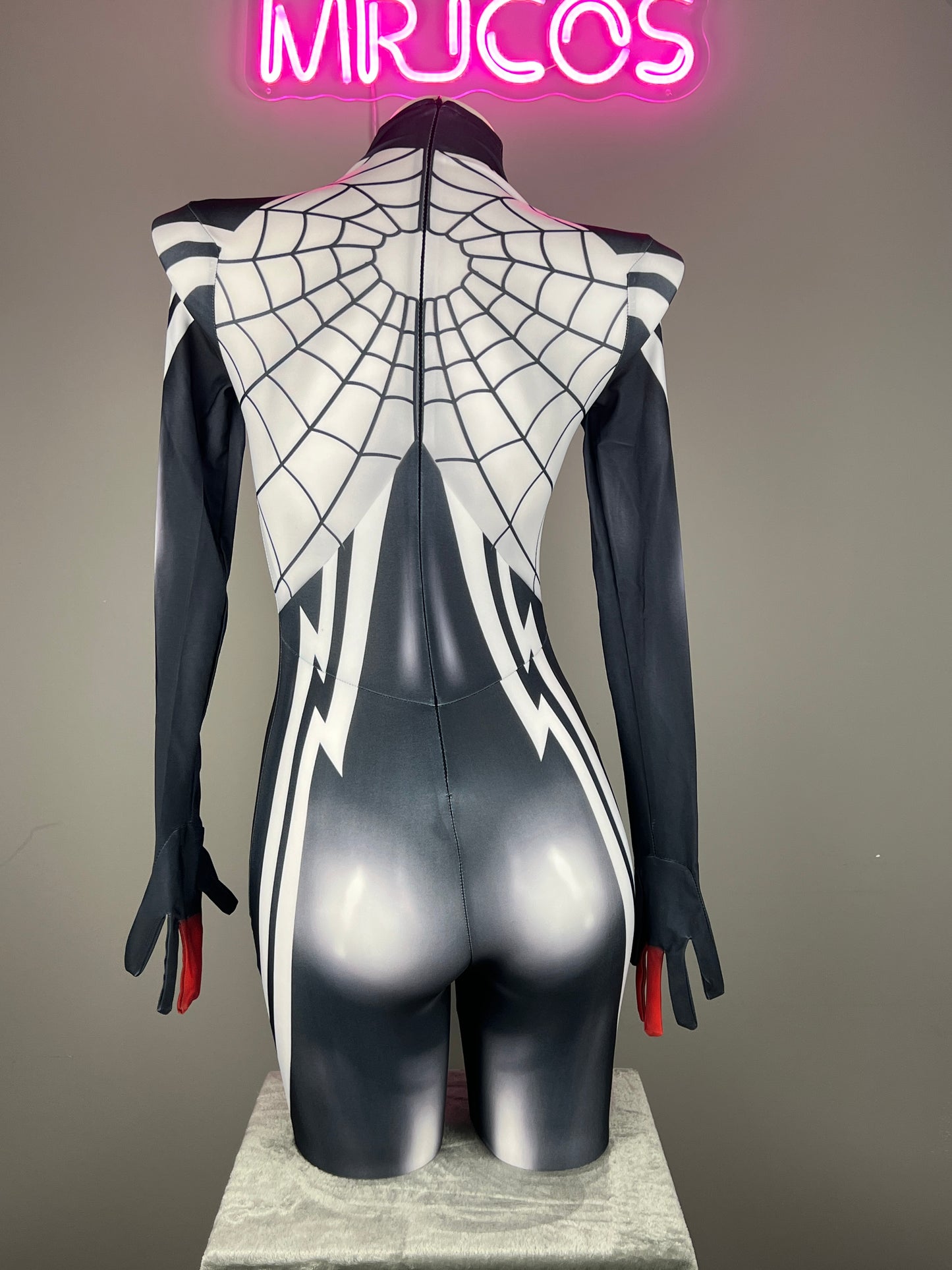 Super Hero Spider Cindy Cosplay Full Bodysuit Halloween Costume Zentai