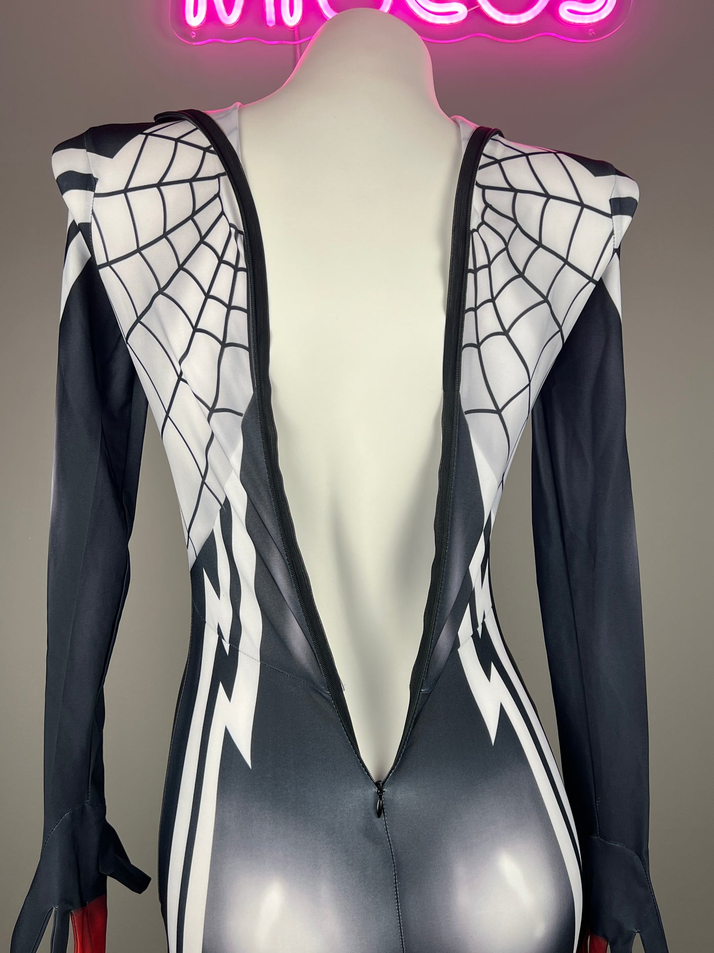 Super Hero Spider Cindy Cosplay Full Bodysuit Halloween Costume Zentai