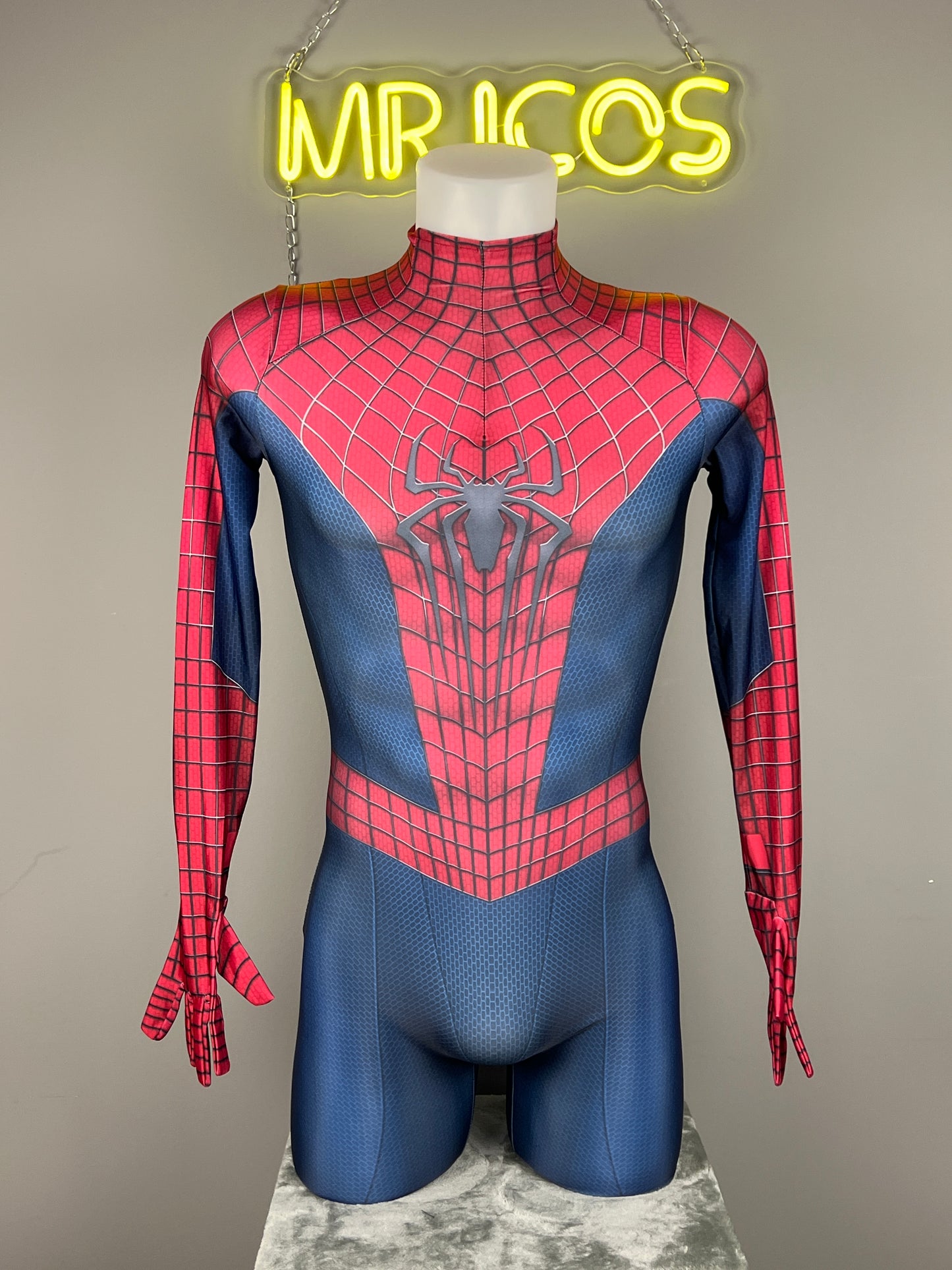 Super Hero Amzing Spider Cosplay Full Bodysuit Halloween Costume Zentai