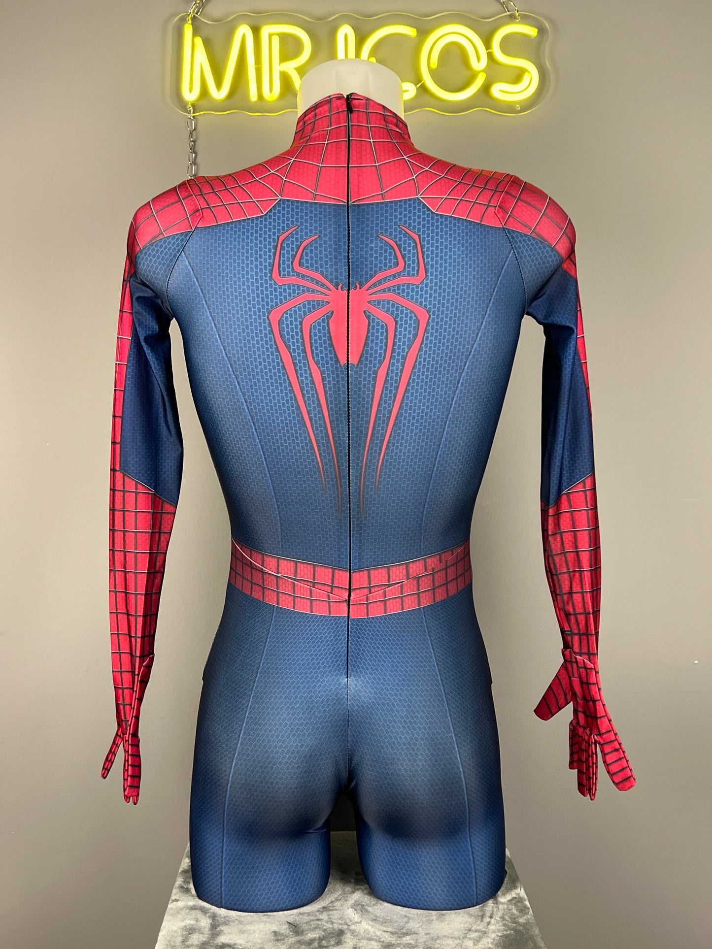 Super Hero Amzing Spider Cosplay Full Bodysuit Halloween Costume Zentai