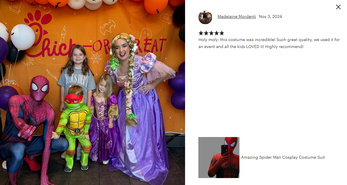 Super Hero Amzing Spider Cosplay Full Bodysuit Halloween Costume Zentai