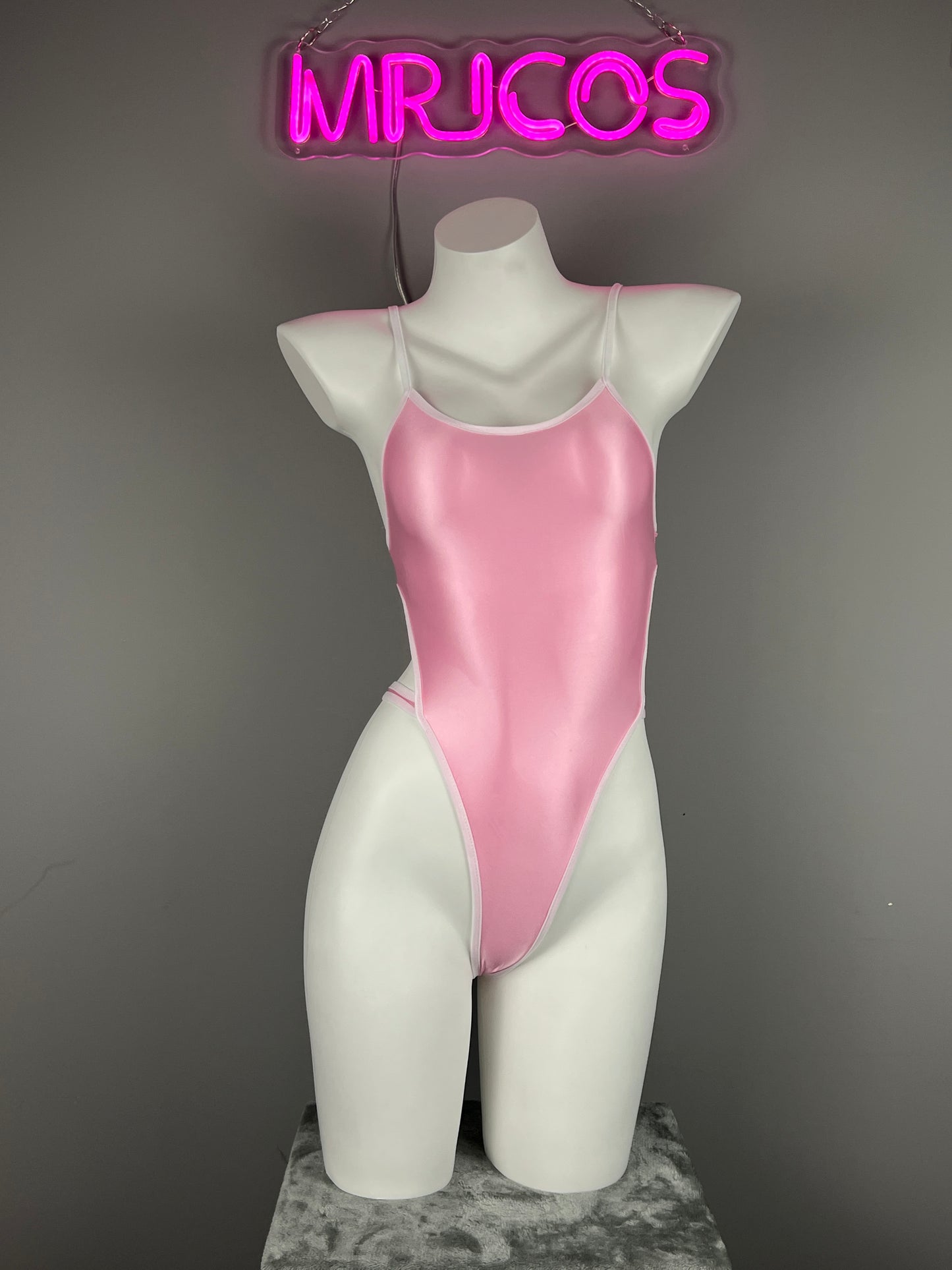 Satin Spandex BodySuit Swimming Suit Lingerie