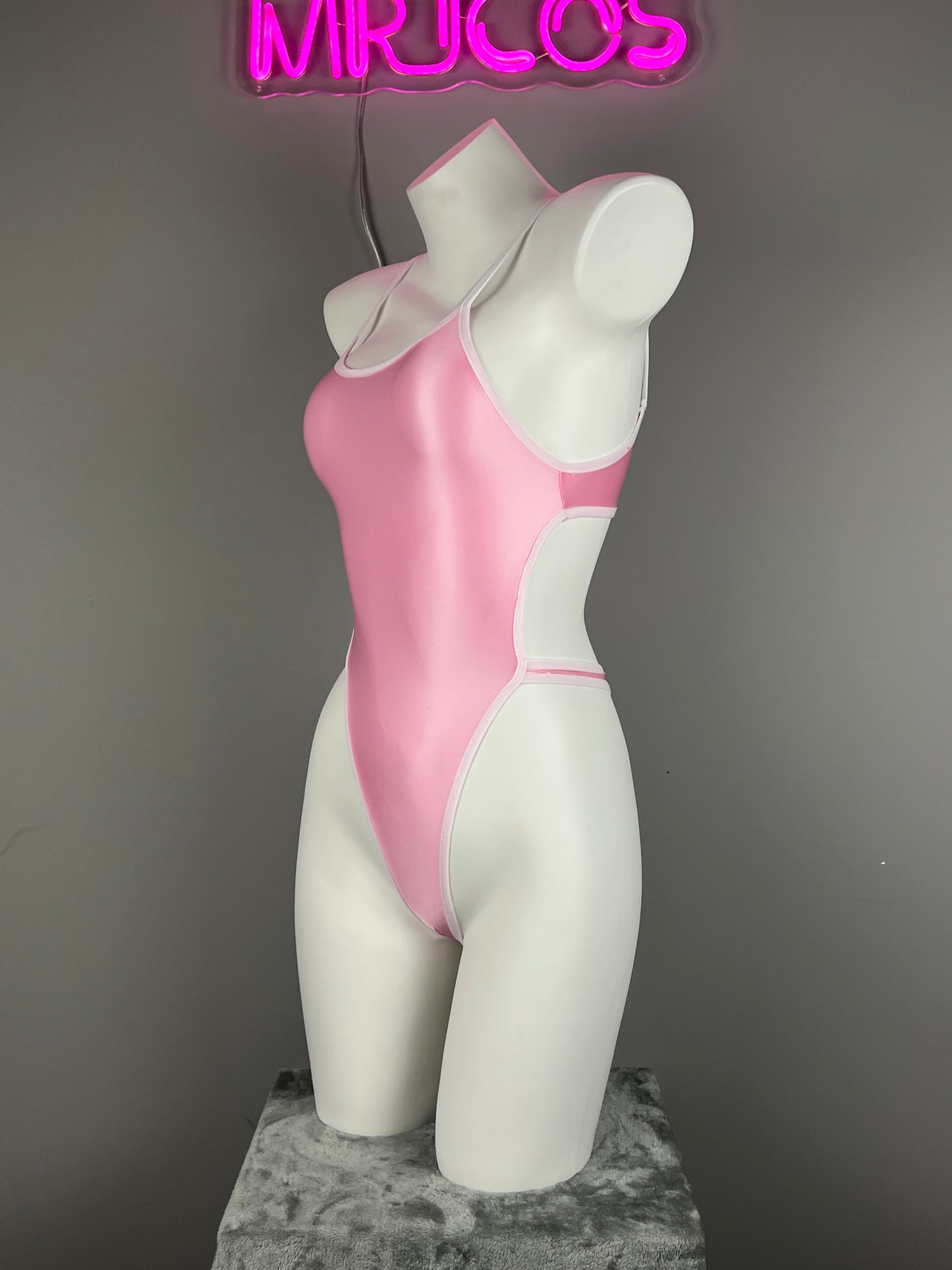 Satin Spandex BodySuit Swimming Suit Lingerie