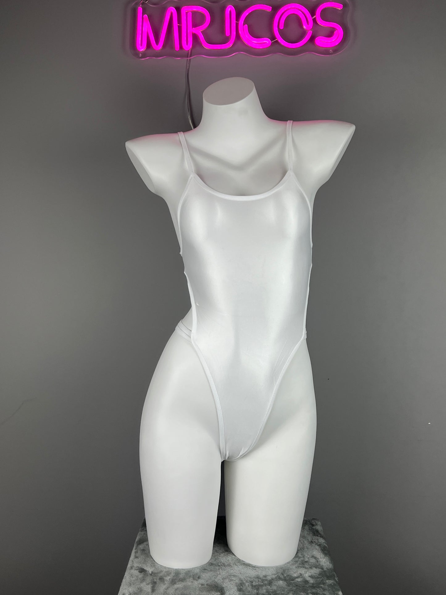 Satin Spandex BodySuit Swimming Suit Lingerie
