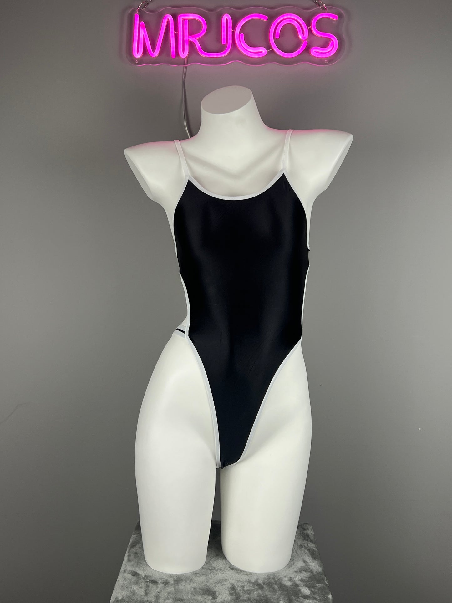 Satin Spandex BodySuit Swimming Suit Lingerie