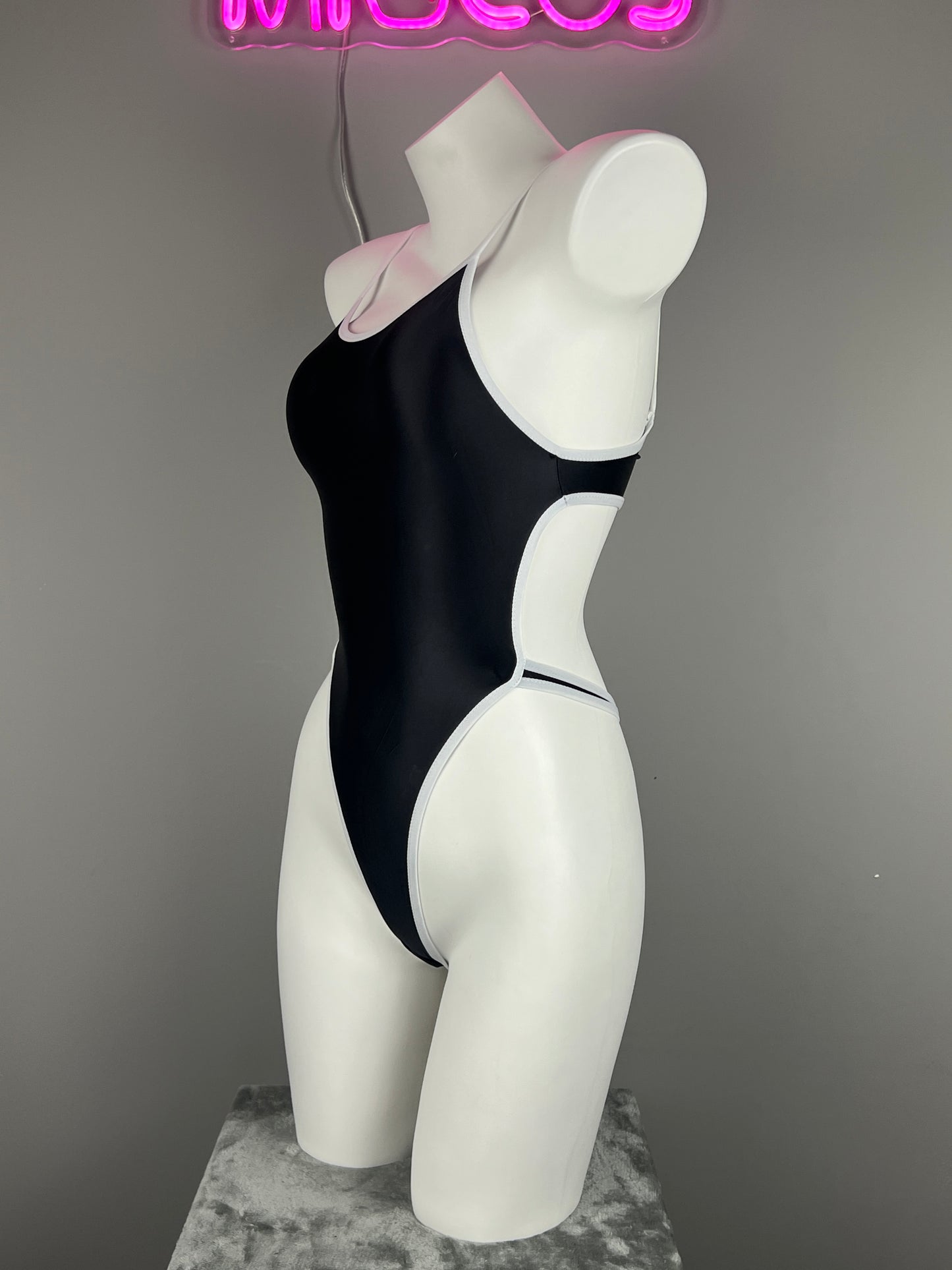 Satin Spandex BodySuit Swimming Suit Lingerie