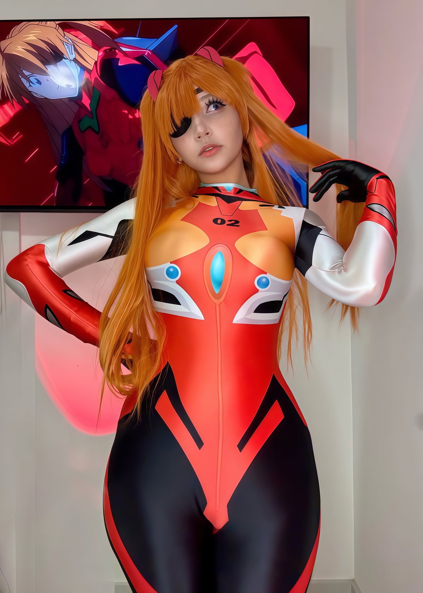 Evangelion EVA Spandex Cosplay Plug Suit Halloween Costume Zentai