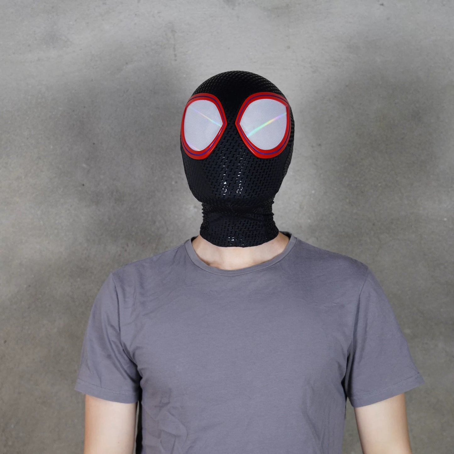 Spiderman Miles Morales Cosplay Mask with Faceshell Into the Spider Verse