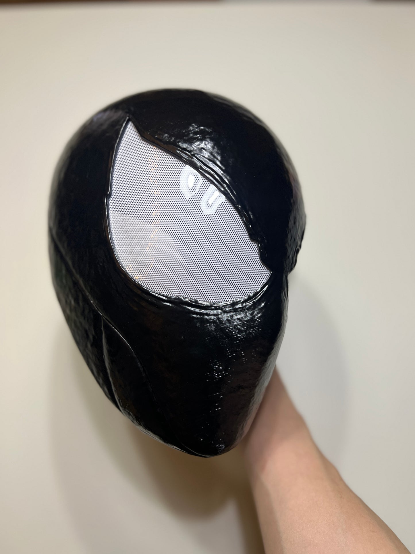 Hand-made 3D Printed Venom Spiderman Cosplay Mask Faceshell