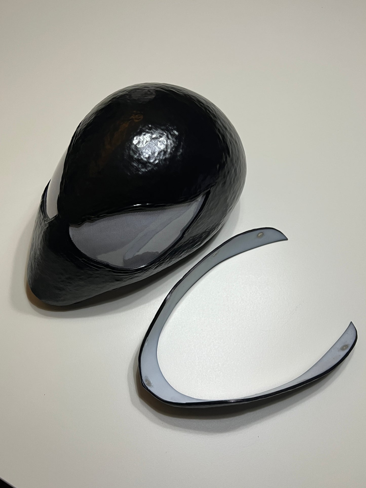 Hand-made 3D Printed Venom Spiderman Cosplay Mask Faceshell