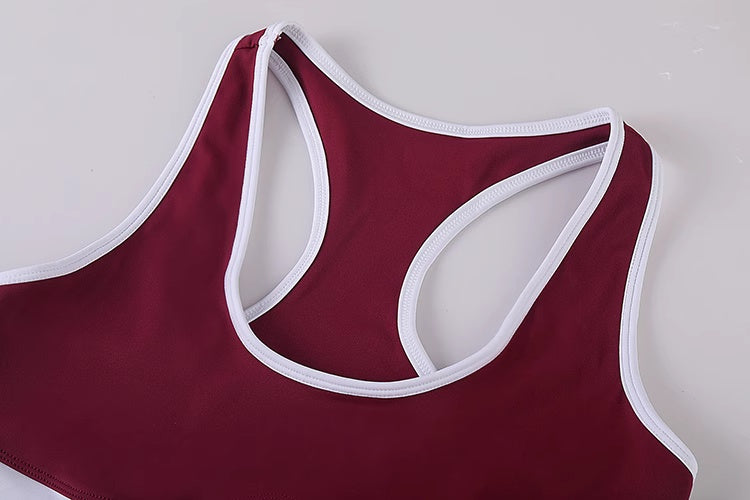 Anime Style 3-Piece Short Gymnastics Uniform Sports Tank Top with Sexy Cutout Shorts