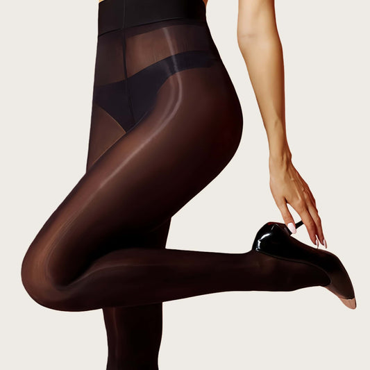 Luxury Thin Oil Shiny Tights | 15D High-Waist Glossy Pantyhose