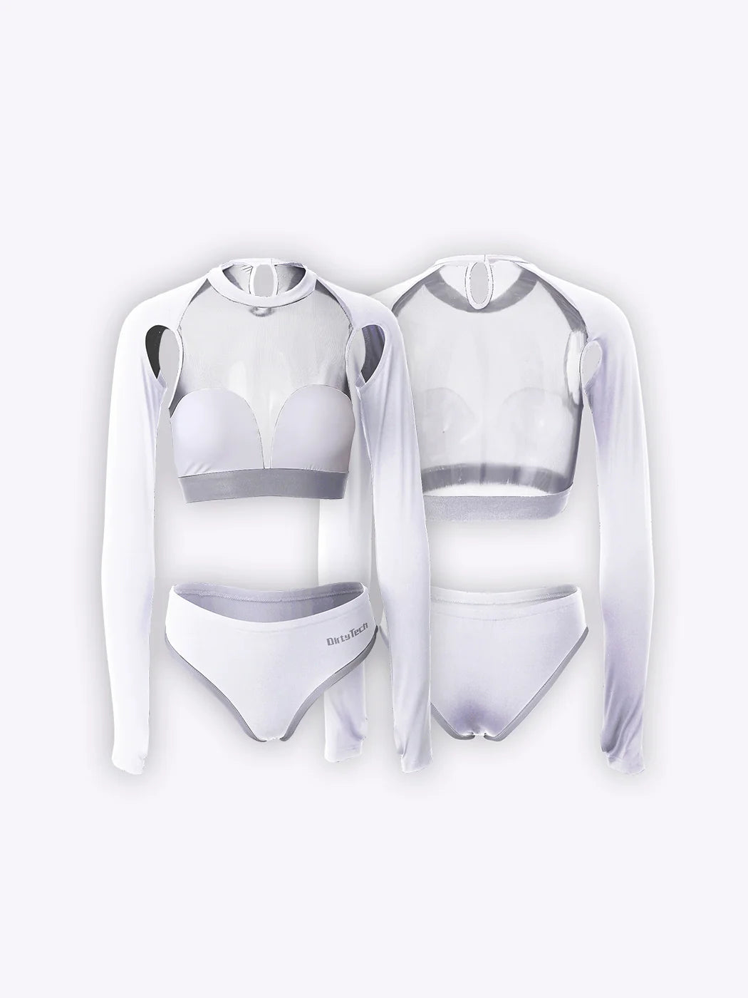 Anime Style The Beluga Whale Long-sleeved Sports Suit Gymnastics Suit Sexy Active Wear