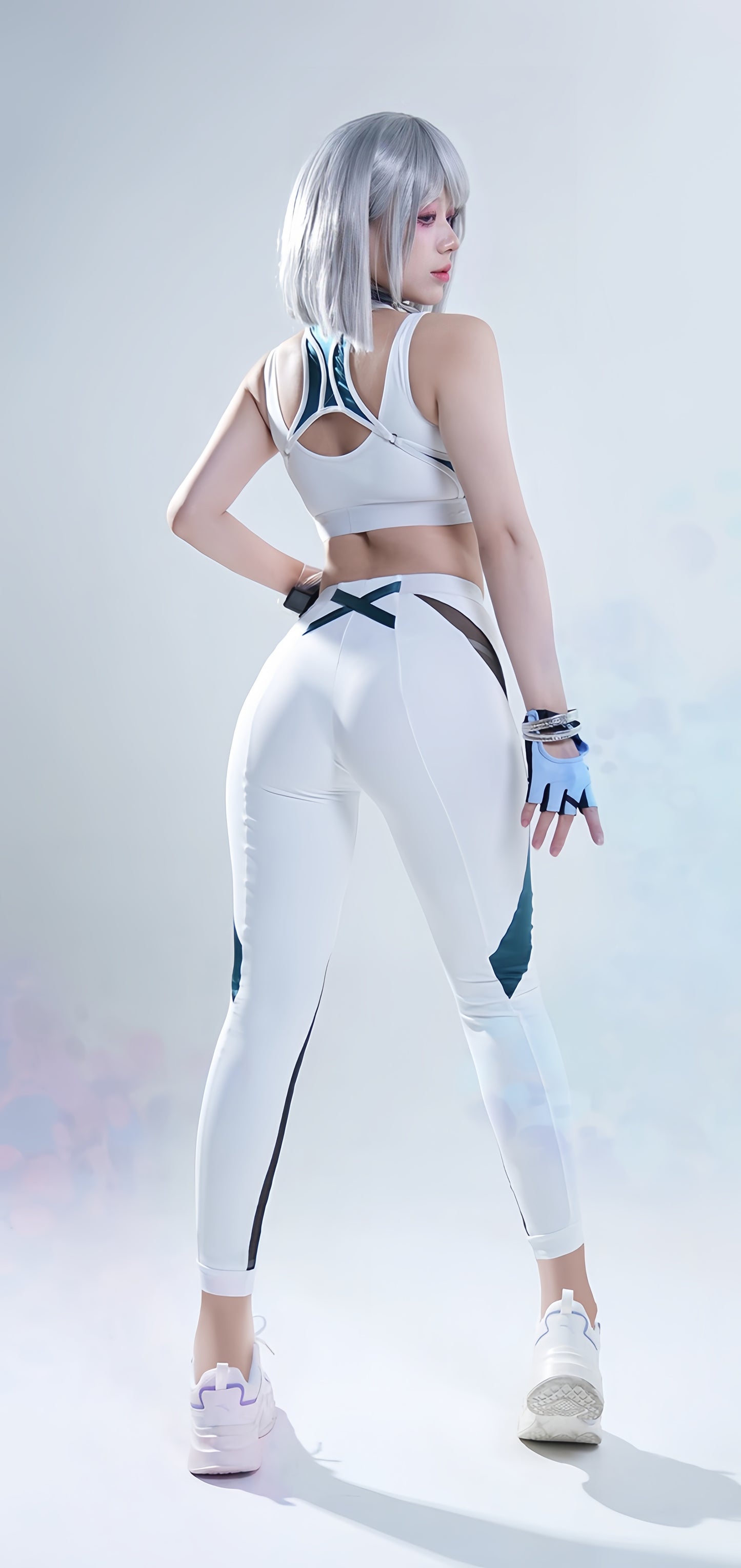 Anime Sci-fi Style Yoga Suit Sexy Sportswear Activewear Cosplay Set