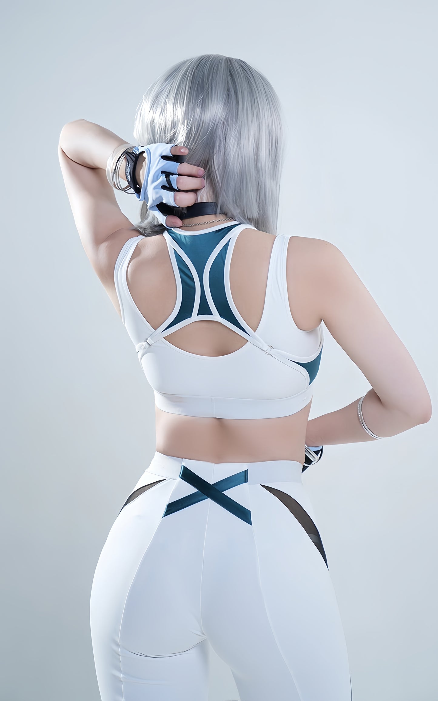 Anime Sci-fi Style Yoga Suit Sexy Sportswear Activewear Cosplay Set