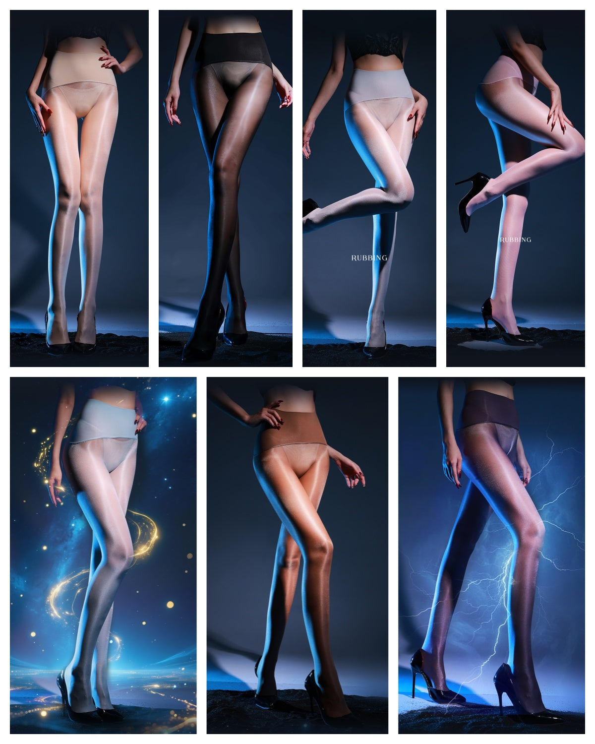 Lightning Series 40D High-Gloss Shaping Pantyhose – Seamless Ultra-Shine Tights