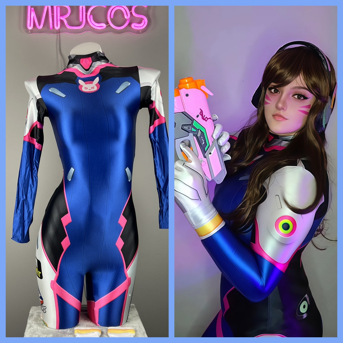 spandex overwatch dva cosplay costume