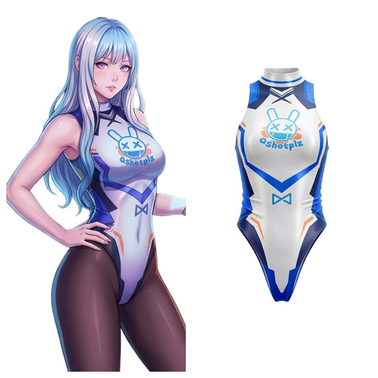 Cyber-Rabbit High-Cut Racing Swimsuit Spandex Bodysuit
