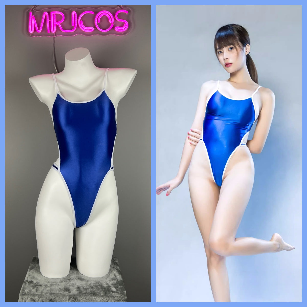 Satin Spandex BodySuit Swimming Suit Lingerie