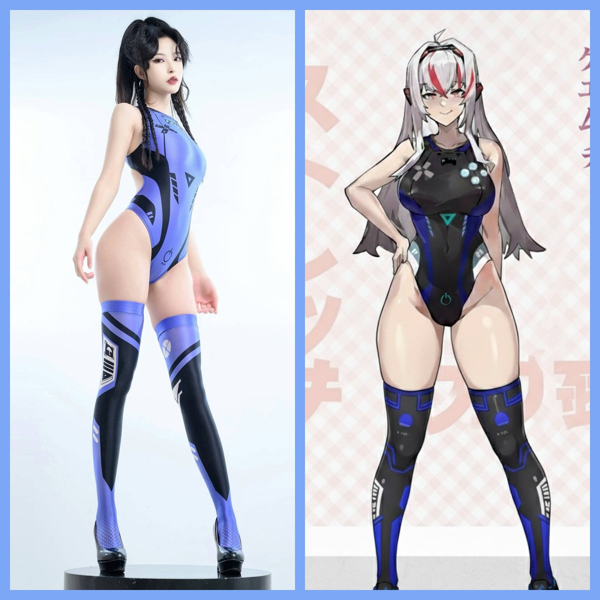 Anime Sci-fi Spandex Swimwear Racing Suit Wet Suit Race Queen Costume Anime Sci-fi Spandex Swimwear Racing Suit Wet Suit Race Queen Costume