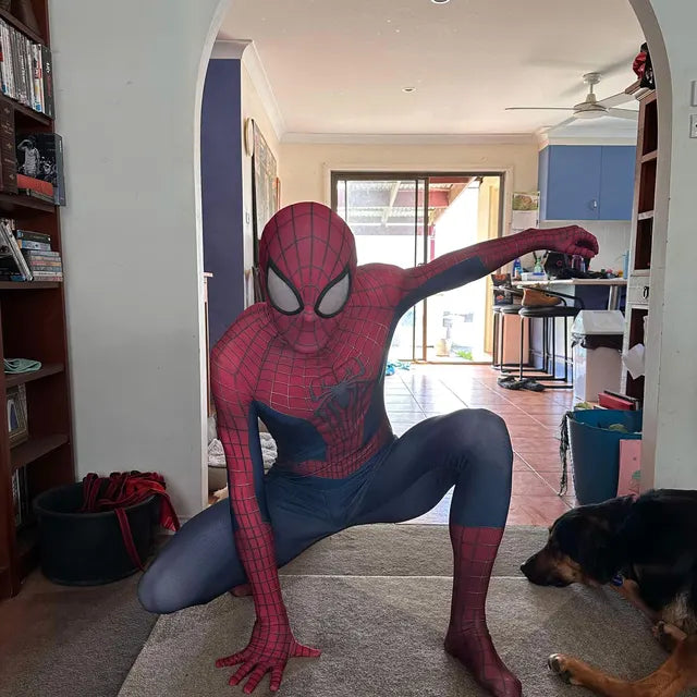 Super Hero Amzing Spider Cosplay Full Bodysuit Halloween Costume Zentai