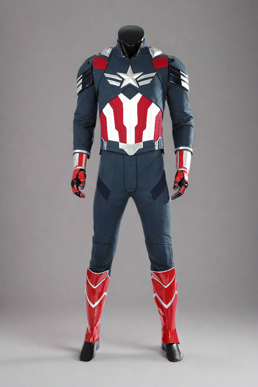 Brave New World Captain America Cosplay Suit Halloween Costume Set 