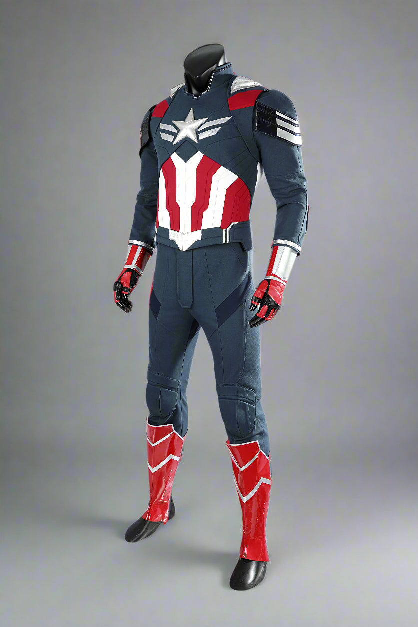 Brave New World Captain America Cosplay Suit Halloween Costume Set 