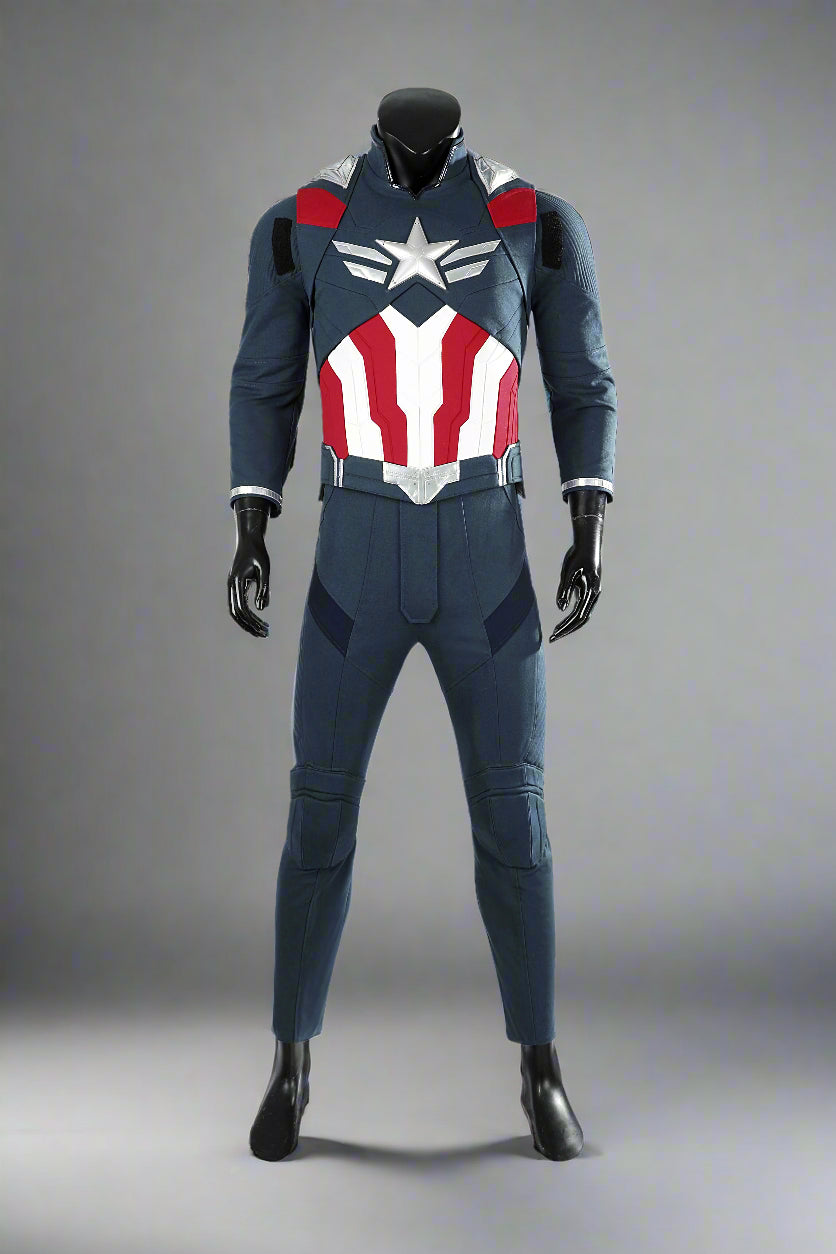 Brave New World Captain America Cosplay Suit Halloween Costume Set 