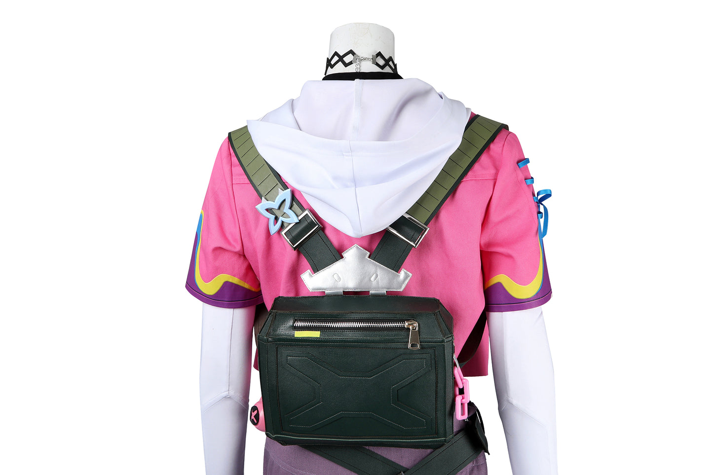 Valorant Clove Video Game Cosplay Leather Backpack