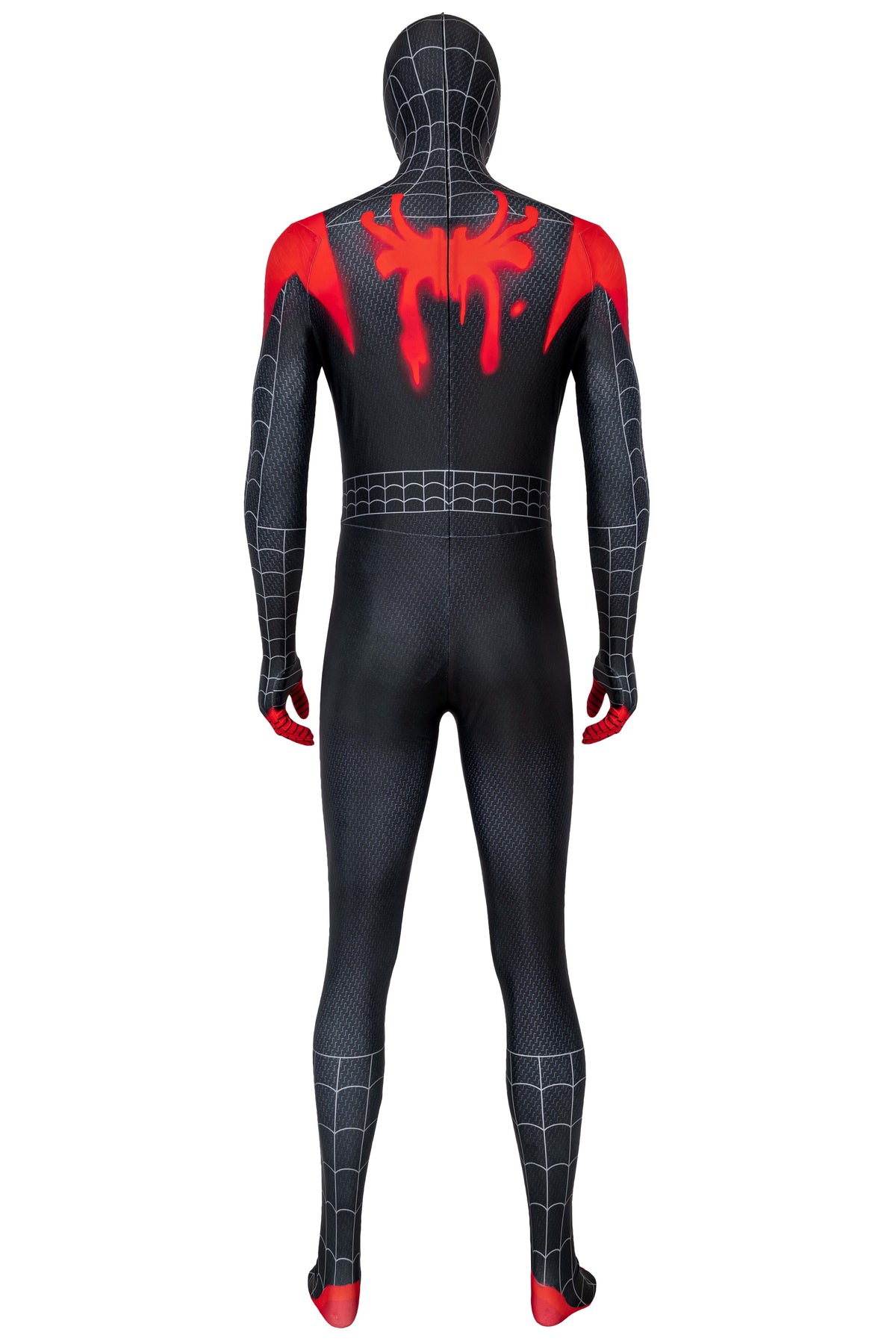 Multiverse Miles Spider man Cosplay Costume Set - Full Bodysuit, Jacket, Shorts & Belt