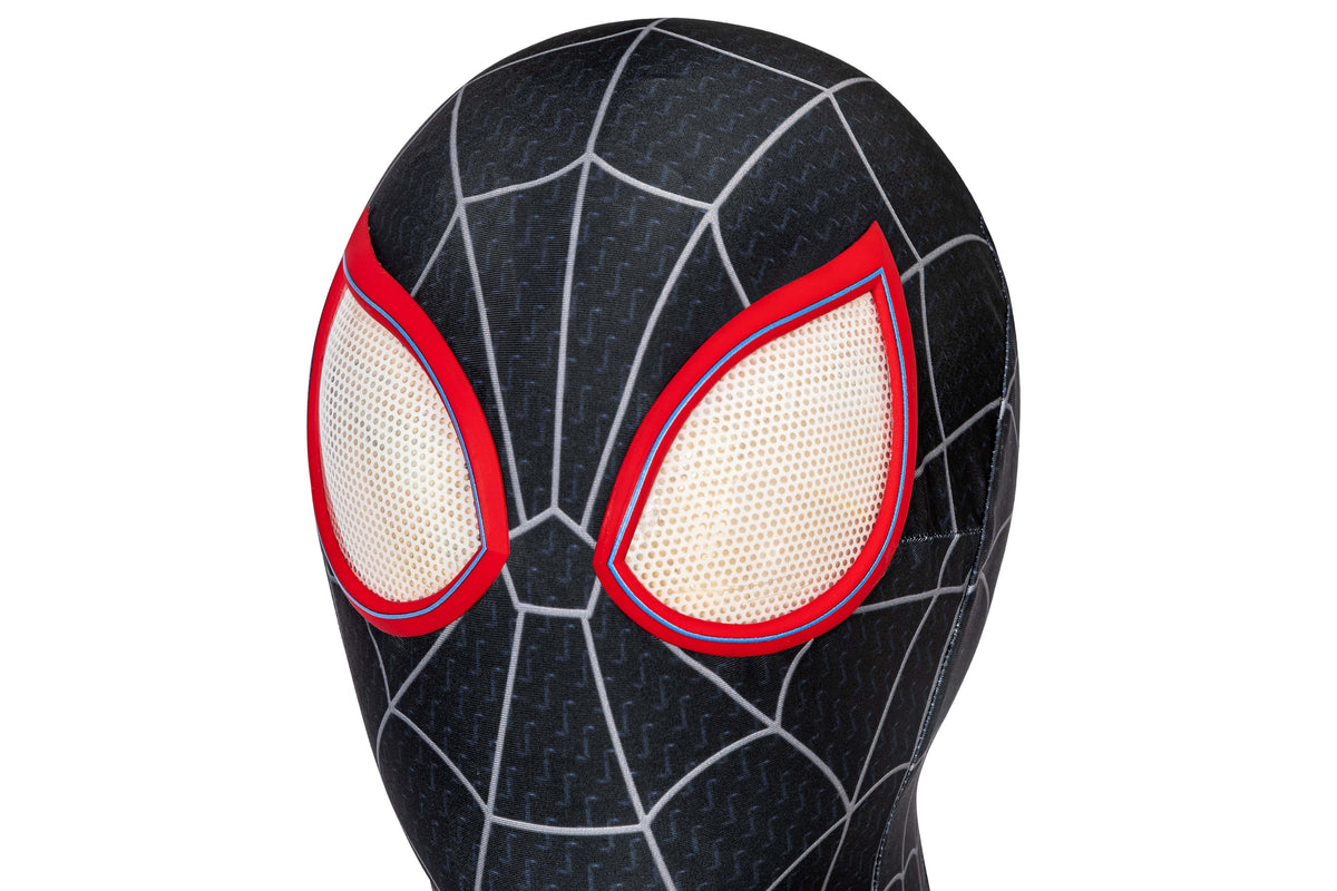 Multiverse Miles Spider man Cosplay Costume Set - Full Bodysuit, Jacket, Shorts & Belt