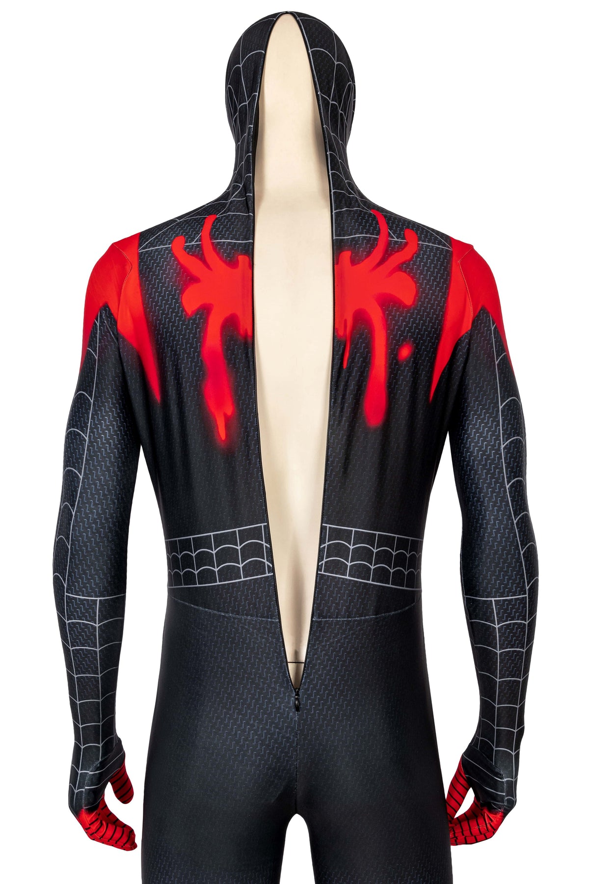 Multiverse Miles Spider man Cosplay Costume Set - Full Bodysuit, Jacket, Shorts & Belt