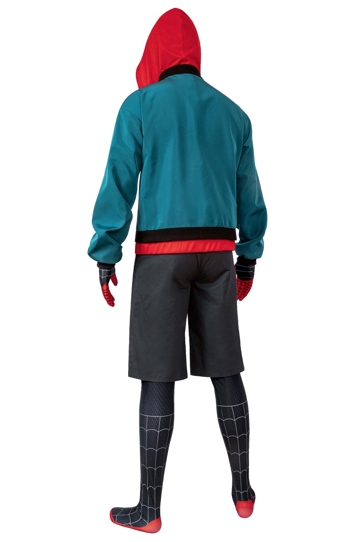 Multiverse Miles Spider man Cosplay Costume Set - Full Bodysuit, Jacket, Shorts & Belt